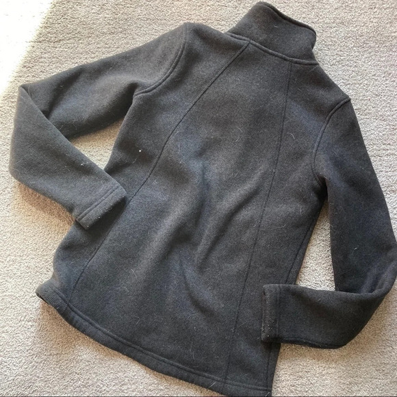 North Face Crescent Zip Up Jacket Sz S Dark Gray - Picture 2 of 4